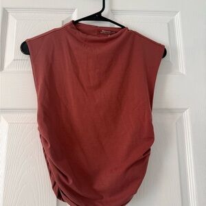 A&F Modal-Blend Collection Sleeveless Rust Top